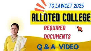 TG Lawcet seat allotment 2025/TG Lawcet 2025