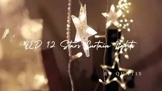 Quntis LED 12 Stars Curtain Lights Christmas