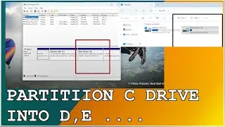 Windows laptop have only C drive, how to create D, E In New Lenovo AMD Ryzen Laptop