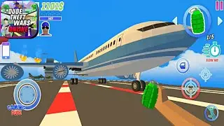 Dude Theft Wars: Offline Games - Landing Plane On Aircraft Carrier | Android Gameplay HD