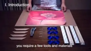How to set up a DIY Frameless Painting