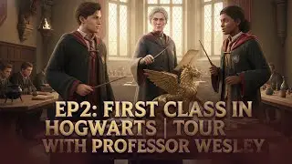 My First Day at Hogwarts contd. |First Charms Class| Tour with Professor Wessely