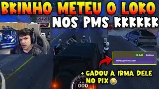 BKINHO METEU O LOKO NOS PMS 🤣🔥 + REÇÃO DELE COM ESSE LIVE PIX 😯👀 - TROPAS DO GTA RP CLIPS