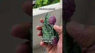 #jai shree ganesh #ganpati idol in Ruby stone 💜💜