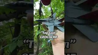 Fighter Jet Geocache! ✈️ #geocaching #geocache #geocachingvlogger