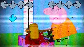 The Siren Head Attacked Peppa in Friday Night Funkin be like || Muddy Puddles Funkin