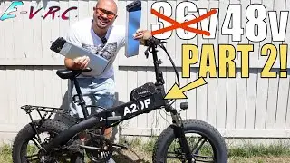 48v battery in a 36v ebike ? THIS is what it did to ACCELERATION