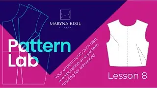 Dart manipulation to waist and side line #dartmanipulation #patternmaking #sewing #pattern 