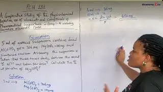 PCH 232 Tutorial | Antacid Suspension Calculation Made Easy (Al(OH)₃ & Mg(OH)₂) 📚🤯