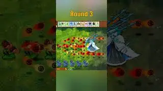 new threepeater family vs snow queen #pvzfusion #mobilegame #pvzgame #plantsvszombies