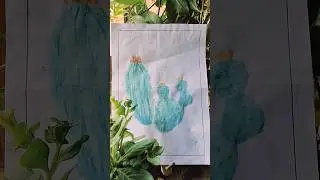 Easy Watercolor Art 🌵| Painting Cactus | Drawing Classes | How to Practise Drawing | #shorts