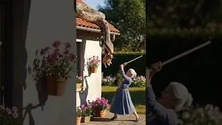 brave grandma: a python attacked her pet dog and she hit the snake hard. 🐍🐕 #shorts