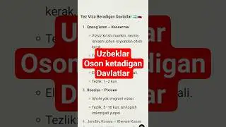 Tez Viza Beradigan Davlatlar 🇺🇿🇷🇺 #history #imnotcool