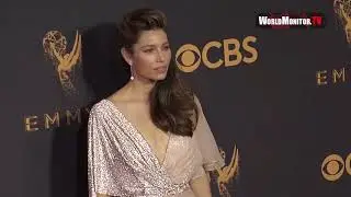 Jessica Biel arrives at 69th Annual Primetime Emmy Awards