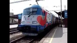 Vlaky Brno: EC 172 PORTA BOHEMICA, příjezd + start, 22.4.2015