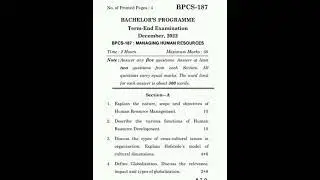 BPCS-187 Question paper dec-2022#ignou #english