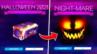 New HALLOWEEN CRATE On Rocket League! Night-Mare BLACK MARKET Goal Explosion And More