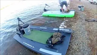 Feather Raft revel NEW Model and some bass fishing at the lake