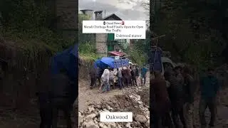 🚧 Finally Open! Manali&ndash;Mandi Road via Left Bank Restored After Flood Damage 🌧️ #manaliflood