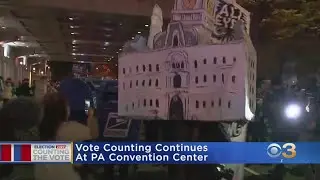 Vote Counting Continues At Pennsylvania Convention Center