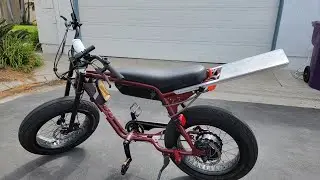 SUPER73-ZX bike DIY back rack in $20 budget (video 01)