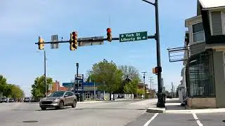 Traffic Lights in Gettysburg, PA (US 30 / York St & PA 116 / Hanover St & Liberty St)
