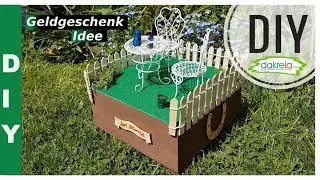 Geldgeschenke zur Hochzeit schön verpacken DIY Garten Miniatur [How to]  [ Anleitung | deutsch]