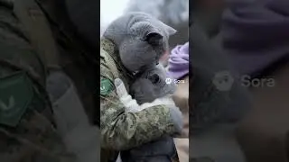 Cat Dad Joins the Army. #CatSoldier #EmotionalStory #CatDad 🐱🎖️💔