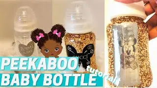 How to make a Peek-A-Boo Glitter Baby Bottle