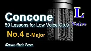 Concone, 50 Lessons for Low Voice Op.9 No. 4