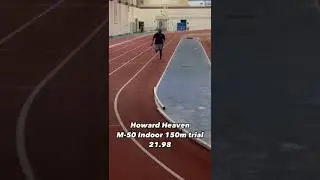 Howard Heaven 150m run at the Toronto track and field center in North Ontario canada