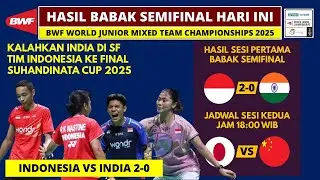INDONESIA INTO THE FINAL! 2025 World Junior Mixed Team Championships Semifinal Results: Indonesia...