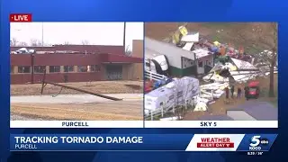 Tornado found throughout east side of I-35 in Purcell