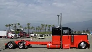 Parking Pretty Peterbilts At Truckin' For Kids 2012