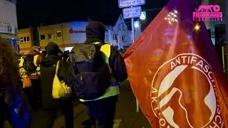Antifa | widersetzen: Demo, Blockade gegen Gr&uuml;ndung AfD-Jugend, Gie&szlig;en morgens 6 Uhr | Polizeigewalt