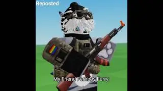 me and my furry friend femboy showcase of military outfit #furryprotector #unitednations #roblox