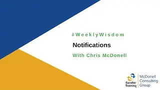 Notifications - Weekly Wisdom With Chris McDonell