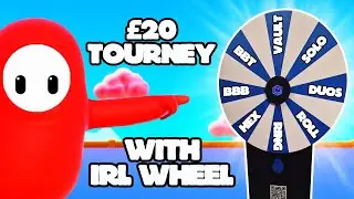 FALL GUYS IRL WHEEL TOURNAMENT | &pound;20 PRIZE POOL | Fall guys Live Customs
