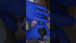 Tattooing a rat on myself! 🐁 #shorts