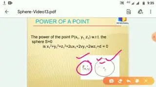 Limiting points of co-axial system of the spheres-video 13