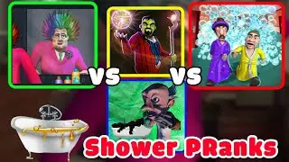 Scary Teacher 3D, Scary Stranger 3D, Mad Scientist, Scary Robber All Shower Pranks