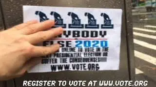 7710 Final Project: Graffiti Activism/Voter Registration by Scott A. Eden.