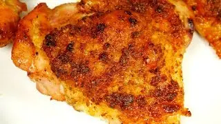 Рецепт хрустящих запеченных куриных бедрышек