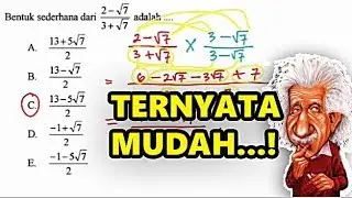 Tutorial Penyelesaian Soal Matematika UN - MENYEDERHANAKAN BENTUK AKAR - #1