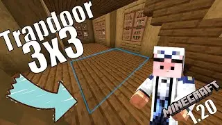 PUERTA TRAMPA 3X3 / PUERTA OCULTA 3X3 con WIFI - MINECRAFT TUTORIAL 1.20