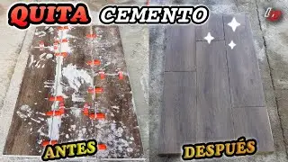 ❌ Cómo QUITAR CEMENTO en CERÁMICA y PORCELANATO 🔲 || Los Bestauradores