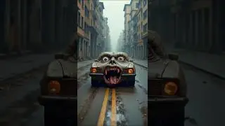 scary Version of car #ai #aishorts #shorts #feedshorts #scary #creepy #horror #scaryai