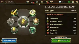 Dungeon Hunter 5 Crafting skill STELLAR LIGHTNING BLAST