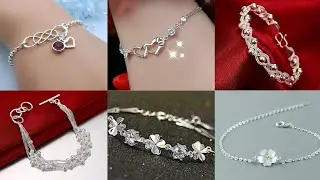 Silver Bracelet Design For Girls/Silver Bracelet For Girls/New Stylish Silver Bracelet Design Images