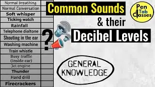Sounds & Decibel Levels